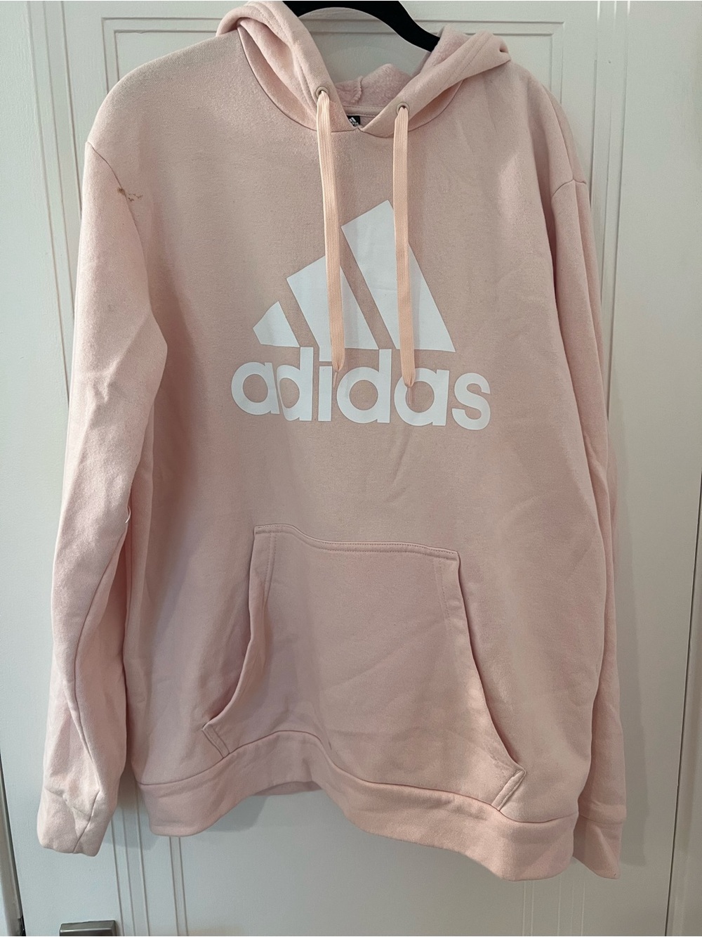 adidas Pink Logo Hoodie Sweatshirt